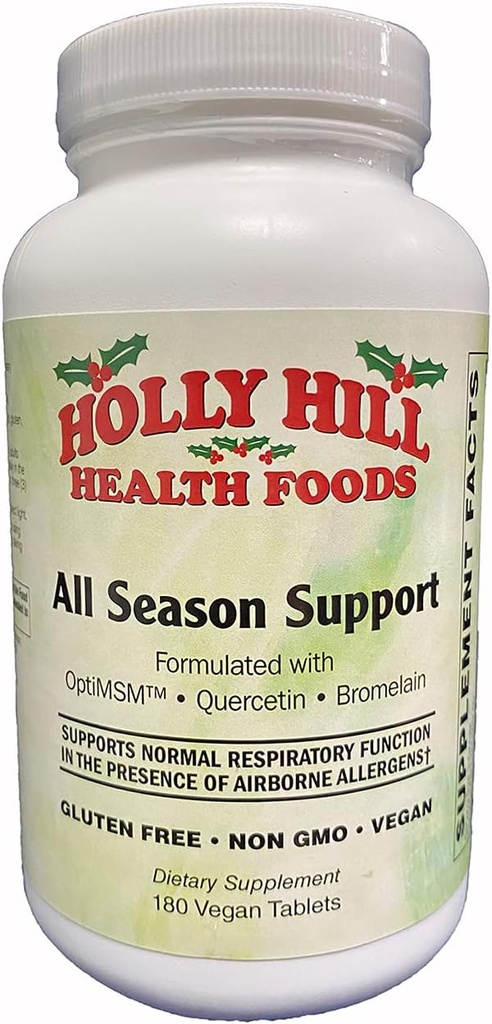 Holly Hill Health Foods All Season Support (anciennement Aller-7), 180 comprimés végétaliens