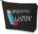 G2TUP Inhalateur d'asthme Cadeau Asthme Inhalateur Sac de médecine Wheezy Livin