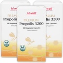 (Pack de 3) Propolis Hi Well Premium 3200 Flavonoïde 96mg 250Capsules Vege