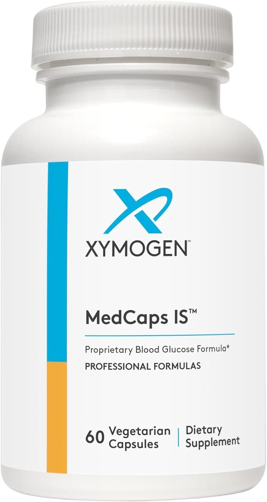 XYMOGEN MedCaps est - Herbal + Nutrient Support for Metabolic Health - Inclut Chromium, Biotine, Niacine, Thiamin, Vanadium, Extrait de Fenugreek, Extrait de Gourd, Gymnema 5:1 Extrait (60 Capsules)