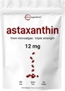 Astaxanthin 12mg, 120 Softgels, 4 mois d'approvisionnement