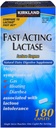 Kirkland Signature Lactase à action rapide Lait naturel supplément digestif, 180-caplets de comte