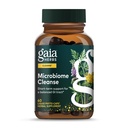 Gaia Herbes Microbiome Nettoyer - avec du noyer noir, du wormwood doux, de l'origan et de la menthe poivrée - aide à équilibrer le trait GI tout en soutenant la santé digestive - 60 phytocapsules liquides végétaliens (30 jours d'approvisionnement)