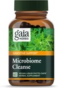 Gaia Herbes Microbiome Nettoyer - avec du noyer noir, du wormwood doux, de l'origan et de la menthe poivrée - aide à équilibrer le trait GI tout en soutenant la santé digestive - 60 phytocapsules liquides végétaliens (30 jours d'approvisionnement)