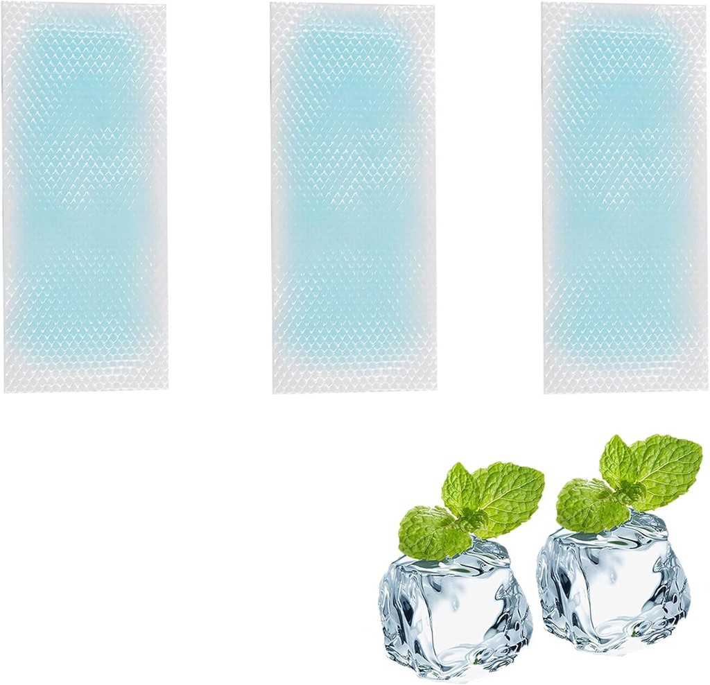 20 feuilles Gel de refroidissement de Fever Patchs, bandes de refroidissement avant gel Pads de gel cool pour le pied de chien Bébé Enfants Adultes Soulagement Céphalées, Douleurs aux Toothaches, Fatigue Fatigue Rafraîchissant coup de soleil