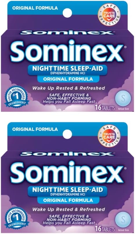 Comprimés de formule originale Sominex 16 comprimés (paquet de 2)