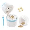Découpe de pilules - Découpe de pilules avec lame en acier inoxydable pour couper de petites pilules ou de grandes pilules en moitié ou quart, adapté pour couper les vitamines, les comprimés