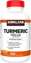 Grown Turmeric 1000 mg, 240 Capsules (1 Pack)