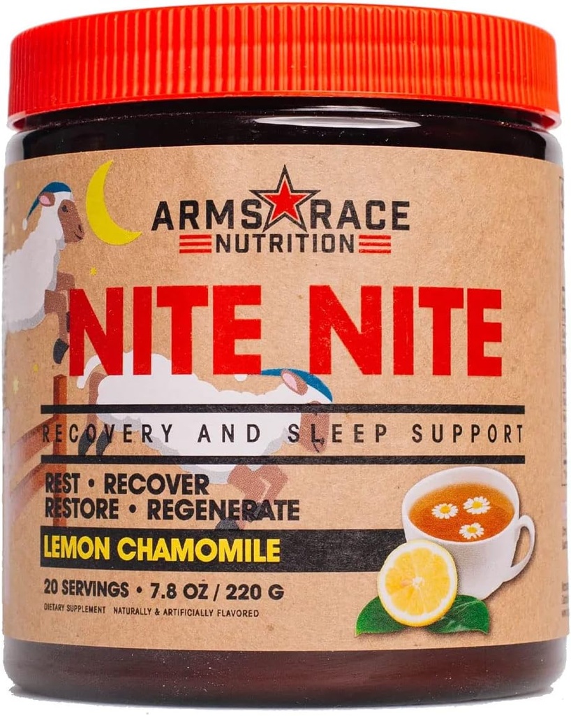 Bras Race Nutrition NITE NITE Recovery and Sleep Support 7,4 oz (20 portions) (Lemon Camomile)