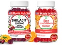 Lunakai USA Made Shilajit & B12 Extra Strength Gummies Bundle – Énergie, Focus et Wellness Daily – Vegan & Delicious