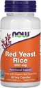 NOW Foods Red Yeast Rice, 600 mg, 60 Veg Capsules