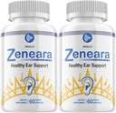 Zeneara Healthy Ear Support Supplément, Zeneara Ear Ringing Relief, traitement Zeneara Tinnitus, gélules Zeneara de résistance maximale, Zeneara pour le soutien auditif (2 pack - 120 capsules)