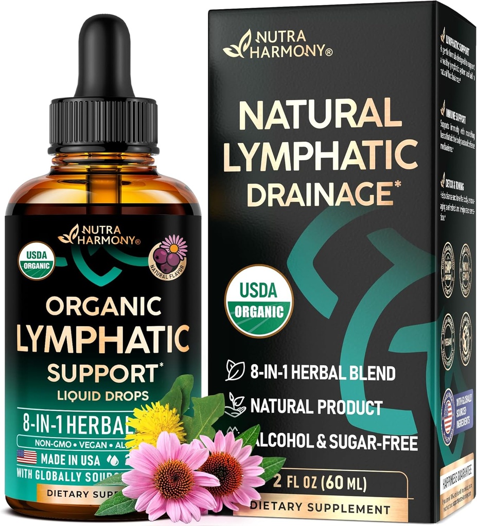 USDA Supplément de drainage lymphatique biologique - Echinacea