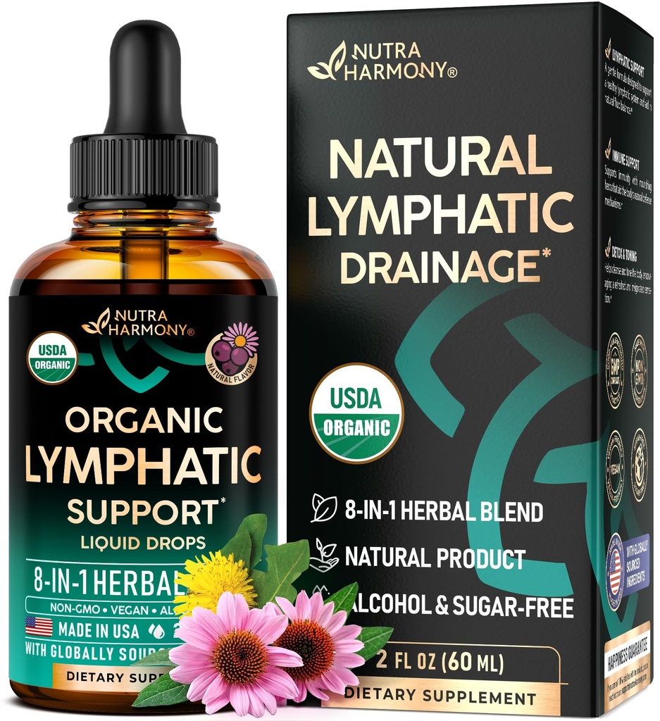 USDA Supplément de drainage lymphatique biologique - Echinacea