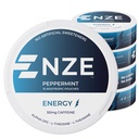 Pochettes NZE Caféine Nootropic (Peppermint) - Pochettes énergétiques avec 50 mg de caféine, Alpha GPC, L-Tyrosine et L-Theanine sans sucre ou édulcorants artificiels - 15 Pochettes sans nicotine par boîte - 5 Pack