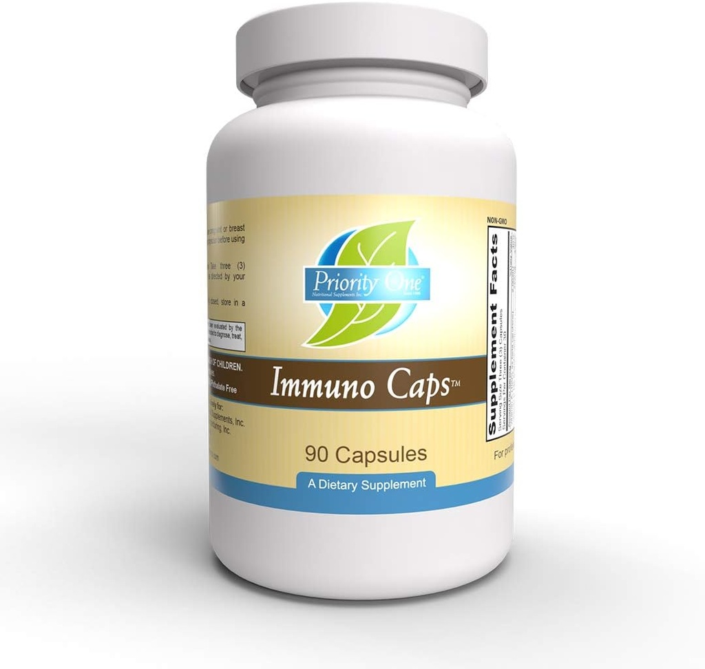 Priorité 1 Vitamines Immuno Caps 90 Capsules - Conçu pour soutenir la réponse immunitaire saine du corps sous forme de capsule.*