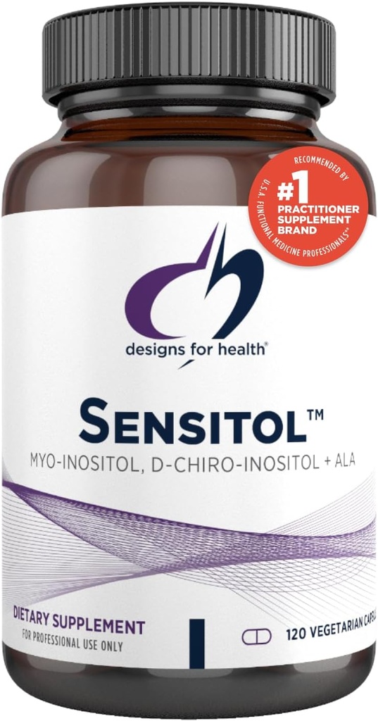 Conceptions pour Inositol santé + Capsules ALA - Sensitol Myo-inositol (MI) + D-Chiro Inositol (DCI) avec acide alpha lipoïque - Vegan, Supplément non OGM (120 Capsules)