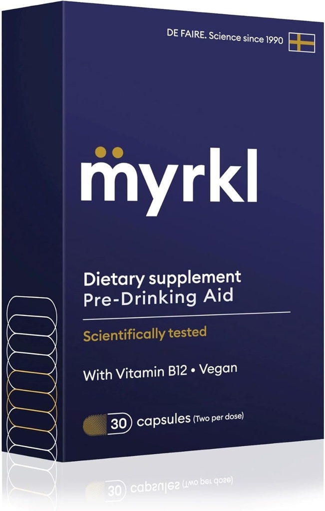 Supplément pré-buveur unique pour le soutien de la santé du foie, aide l'énergie matinale avec probiotique à haut rendement, L Cysteine et vitamine B12, soirée sociale, essentiels de fête et de vacances, 30 capsules
