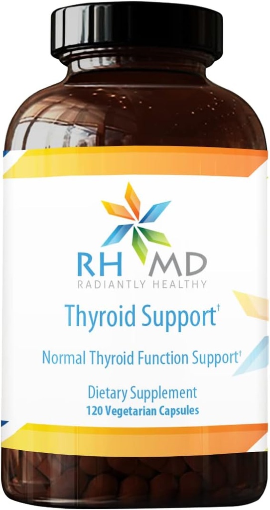 RHMD Thyroïde Support - Support normal de la fonction thyroïde - Supplément (120 capsules végétariennes)
