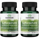 Swanson Sulforaphane Broccoli Sprout Extract for Adults Seeking Liver and Cellular Health Support - Standardized to 0.4% Sulforaphane (60 Vegan Capsules, 400 mcg, 2 Pack)