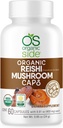 Reishi Mushroom Capsules de 60 capsules Adaptogènes Vegan pour le support immunitaire et le soulagement du stress