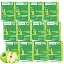 Glucose SOS Glucose en poudre avec Dextrose naturel, absorption rapide Qui se dissout instantanément dans votre bouche sans eau nécessaire, Green Apple 72 services