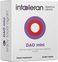 Intoleran DAO Mini Digestive Enzymes - 60 Tablets | Supplement for Histamine Intolerance & DAO Deficiency | Healthy Histamine Levels | 30,000 HDU Pure Diamine Oxidase (DAO) Enzyme | Coated