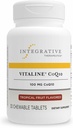 Thérapeutique intégrative Vitaline CoQ10 100 mg - Supplément de soutien à la santé cérébrale pour les adultes* - Soutient la santé cardiaque* - Sans lait - Aromatisé aux fruits tropicaux, 30 comprimés à croquer (30 portions)