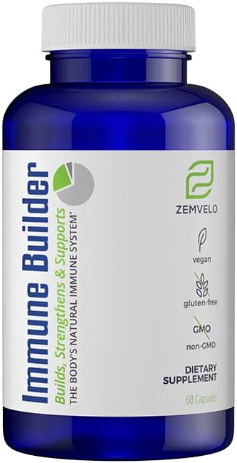 Immune Builder Capsule Supplement Great for Traveling (en anglais seulement) Great for Teachers (en anglais seulement) Great for Healthcare Workers (en anglais seulement) Immune Support (en anglais seulement) Build Immune System with 2 Capsules, 2X Daily (en anglais seulement) Safe for Children