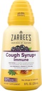 Zarbee's Naturals Complete Daytime Cough Sirop + Immune avec du miel foncé, de vraies baies aînées, vitamine C, D & Zinc, bouteille de 8 oz