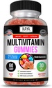 Kaya Naturals Adult Multi Vitamin Gummy, Biotin, Vitamin A, C & E, Including Zinc &Vitamin B-12, Folic Acid, Strawberry Flavor | Gluten-Free multivitamins Sweet Adult Gummies - 60 Gummies