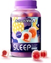 Sleep Gummies for Adults, with Melatonin 3mg, L theanine, Ashwagandha, Gluten Free, Sugar-Free, Strawberry Flavor 60 Count