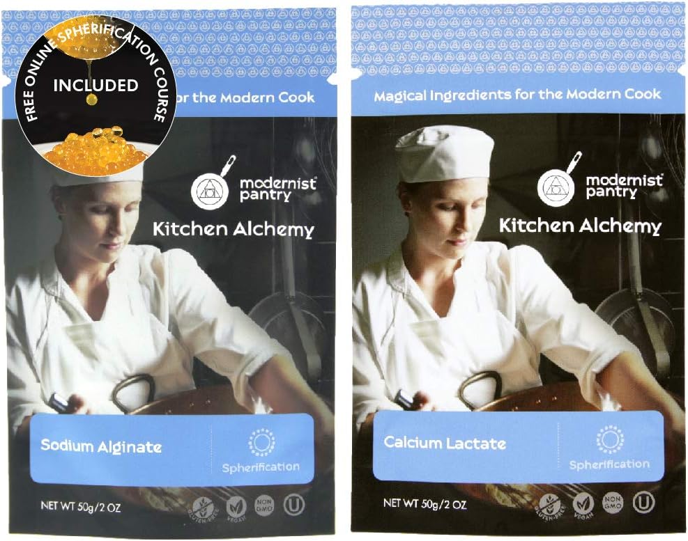 Alginate de sodium + Calcium Lactate Value Pack - 100g/4oz (Bundle avec 2 articles)