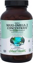 Maxi Health Triple Oméga-3 Concentrate - Huile de poisson - Capsules de vitamine D3-90 de 1000 UI - Casher