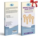 Fournitures de récupération d'augmentation mammaire - Feuilles de silicone pour la guérison - Confortable sous le soutien-gorge post-opératoire (4 Pcs)