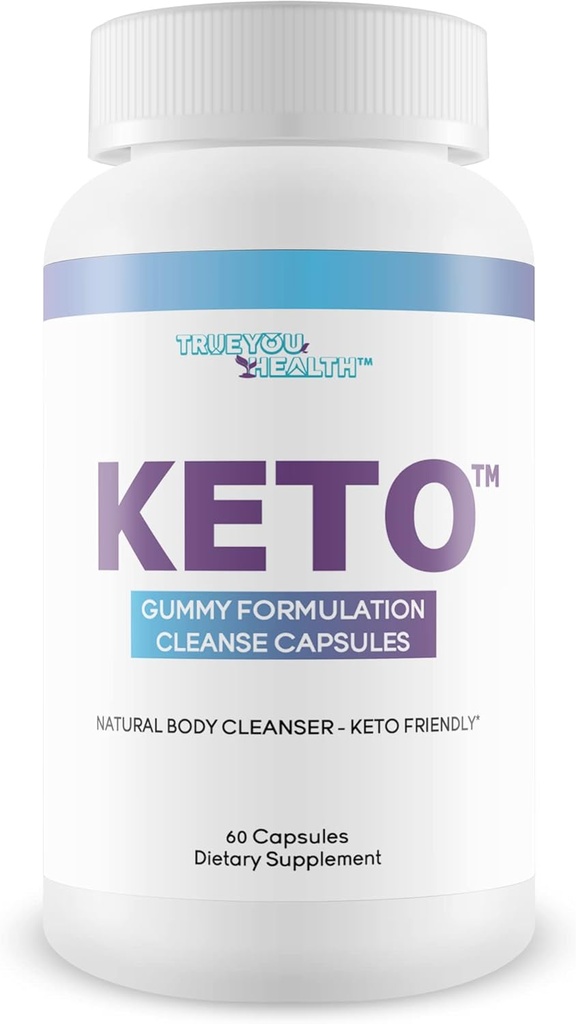 Keto Gummy Formulation Cleanse Capsules - Assainissement et désintoxication de l'aide - Aide Flush Déchets et toxines - Natural Body Cleanser Support pour la santé et le bien-être - Advanced Keto Cleanse Detox with Probiotiques