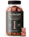 Gummies de croissance TruHeight (Watermelon) Supplément naturel de croissance et de développement pour les enfants et les adolescents - Vitamine D, K, Calcium et Ashwagandha - Vitamines de force osseuse D3 K2 - Picky Eater Vitamine - 5 ans et plus