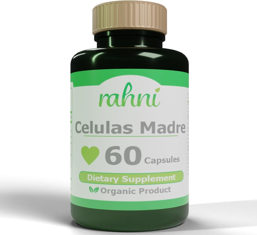 Celulas Madre, Enhancer de cellules souches, Non-OGM, Anti-vieillissement, Spiruline 200mg, Réapprovisionner les cellules, 60 Capsules