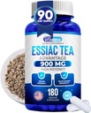 Nous aimons les vitamines Essiac Tea Capsules - 180 Comte Immune Supplément de soutien avec Burdock, Sheep Sorrel, Slippery Elm & Turquie Rhubarb - Thé Essiac véritable 900mg Dose quotidienne