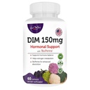 Femmes DIM Complex 150mg - Bioperine Estrogen Balancing Pills pour la ménopause et les flashs chauds Relief Support Acné hormonal Supplément puissant - 60 Capsules - Fabriqué aux États-Unis