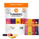 ZYN Electrolyte Drink Mix Hydratation Packets, Electrolytes Poudre, Hydratation Packets avec Curcumine/Turcuma, Vitamine C et D, Zinc, Hydrate Electrolyte Poudre Packets pour le bien-être, Variété Pack de 32