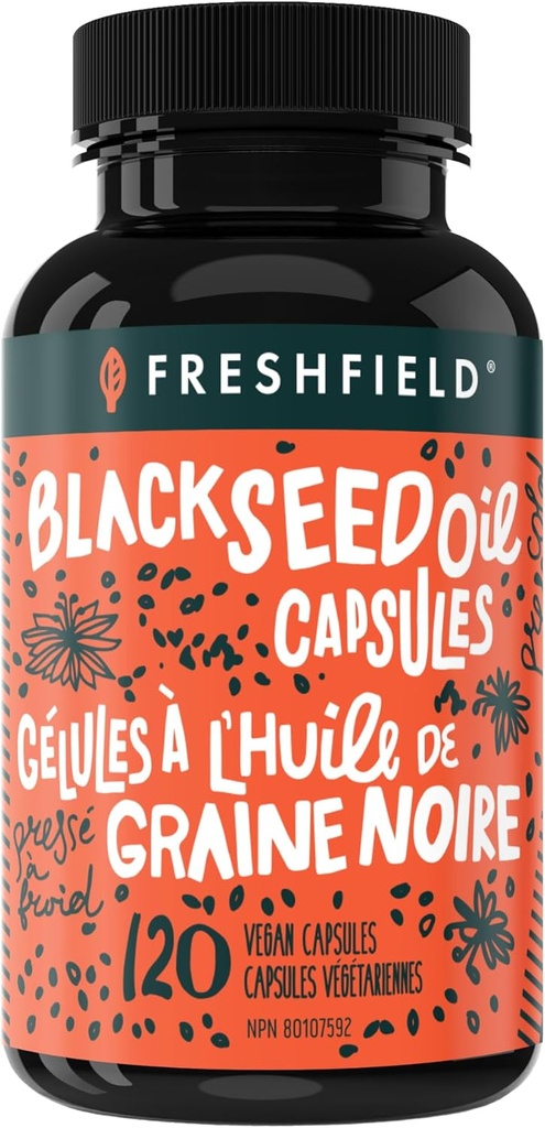 Freshfield Huile de graines noires: Thymoquinone, Premium (huile de graines de cumin noir, Nigella Sativa)