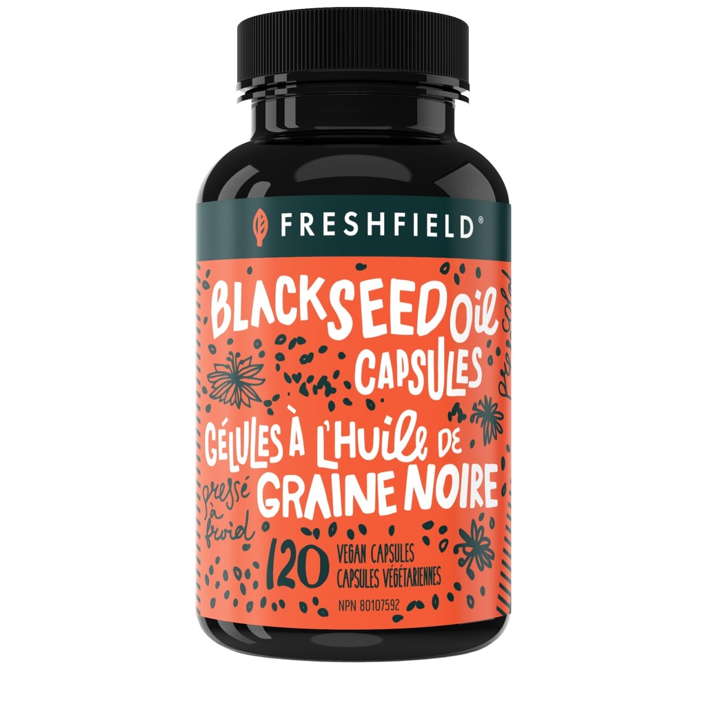 Freshfield Huile de graines noires: Thymoquinone, Premium (huile de graines de cumin noir, Nigella Sativa)