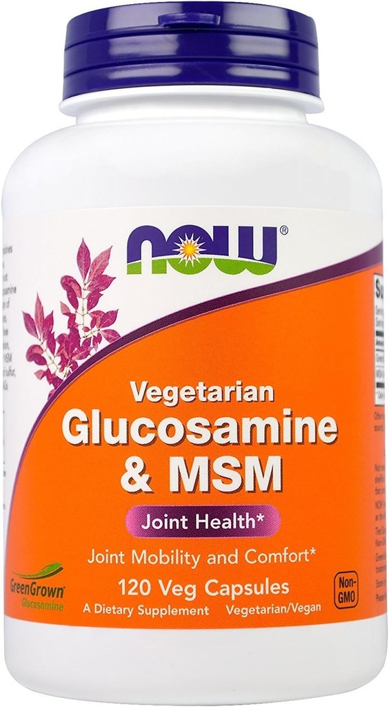Maintenant Aliments, Glucosamine Hydrochloridevégétarien 500mg, 120 Capsules de Véggie