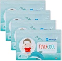 FeverCool Patches - Cooling Patches for Fever, Migraine & Headache Relief | Made in The USA | Cool Temperature | Mess & Odor Free | Adults & Kids 2+ | 4 Packs (16 x Patches)