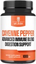 1000mg Cayenne Capsules de poivre avec Elderberry, Echinacea, Berberine HCI et plus - Soutien Digestion santé, coeur en santé et système immunitaire - 90 Capsules Veggie