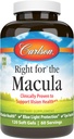 Carlson - Pour la Macula, cliniquement prouvé pour soutenir la santé de la vision, la santé maculaire, la protection de la lumière bleue et la fonction des yeux, 120 Softgels