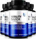 (5 Pack) Virility Savor Capsules pour hommes, VirilitySavior Male Formula, pilules Premium pour Max Performance et confiance, support tout naturel pour la santé et le bien-être (300 capsules)
