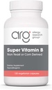 Groupe de recherche sur l'allergie Supplément Super Vitamine B - Complexe Vitamine B pour les hommes et les femmes, avec vitamine B12 et B6, capsules végétariennes - 120 Compte