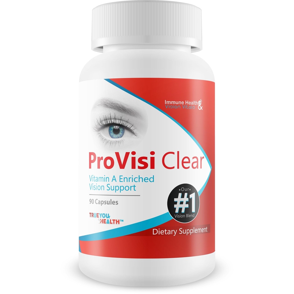 Pro VisiClear pour les yeux - Vitamine A Enriched Vision Support - Vitamine Based Support to Support Vision Natural - Naturel Antioxydant Pro Visi Clear Pill Enhanced with Premium Ingredients